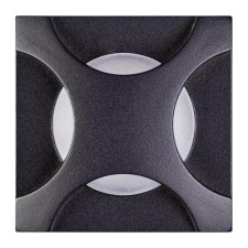 Step lights LED SCALA, 3 W, 4000K, LED, Black color, D = 56mm