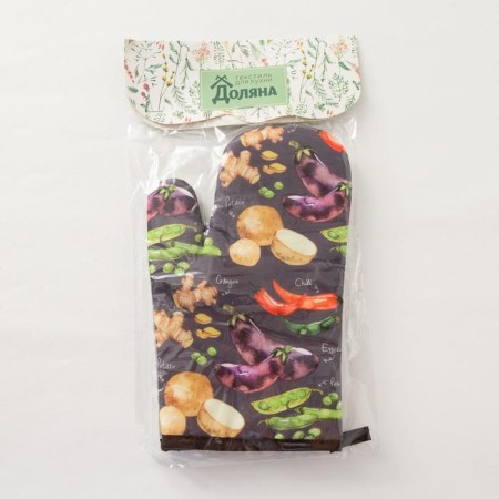Mitten Dolyana "Vegetables" 26*16 cm, 100% p/e-3