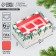 Box for cupcakes is folding with bilateral application "Happy New Year", 25 x 17 x 10 cm, new year