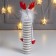 Souvenir Ceramics "High Elk" striped with red horns 22.3x5x6.3 cm