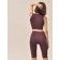 Female top in a rubber with a halter neckline Mirey Top Senza Maniche, size 44-46, jam color