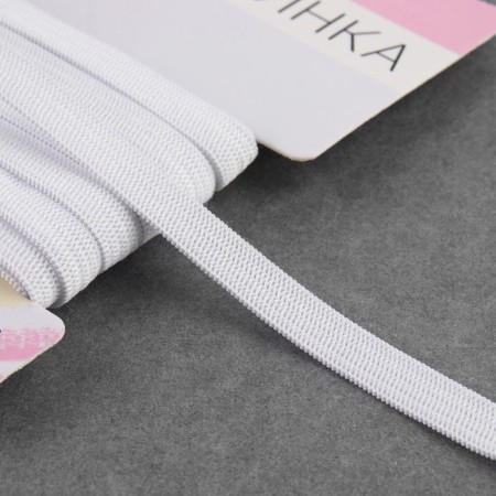 Knitted elastic, 7 mm, 3.5 ± 0.5 m, white color-1