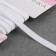 Knitted elastic, 7 mm, 3.5 ± 0.5 m, white color