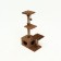 Complex for cats with a claw, square, 3x-level, 65 x 36 x 107 cm, brown