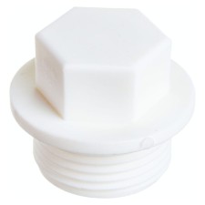Заглушка "ПОЛИТЭК", полипропиленовая, d=25 мм x 3/4", резьбовая