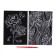A set of engravings "feathers and roses" with a metallic effect "Gold", 2 pcs., A5