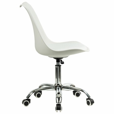 A chair for the operator Brabix Eames MG-310 Ch, chrome, white plastic, eco-leather white-3
