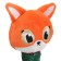 Toy-sprout "Fox", textiles, crumb me