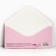 Rosa money envelope, 16.5 × 8 cm