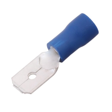 Terminal insulated RPI-P 2.5- (6.3)/RPIP 2-6-0.8 plug 6.3 mm 1.5-2.5 mm² blue Rexant 1