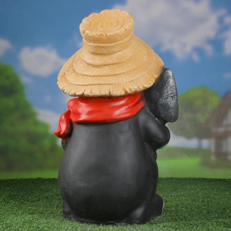 Garden figure "Mole in the hat" 26x26x45cm mix-5
