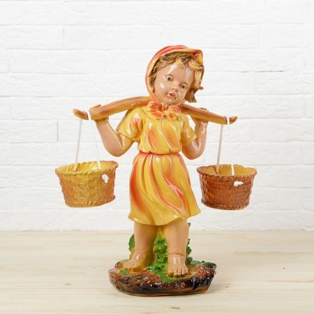 Garden figure "Girl with a rocker" Color 27x21x47cm mix-4
