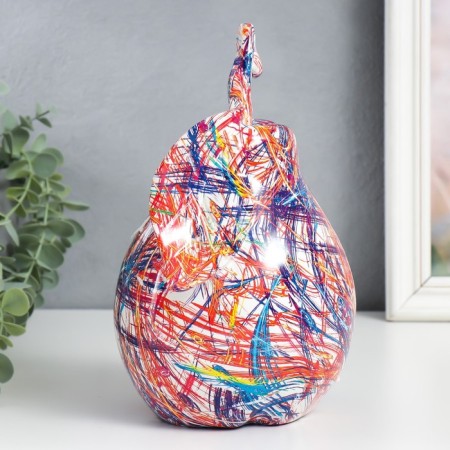 Polystone souvenir "Pear with a leaf. Color pencils" 16x16.5x24.5 cm-1