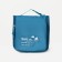 Cosmetic bag, a lightning department, with a pen, with a hook, blue color