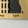 Hooks decorative wood "cat at the fence" black, mirror 3.1x34x14.4 cm