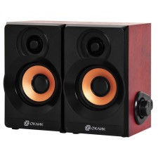 Roll speakers OK-161 2.0 black/cherry 6Wt