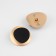 A set of metal buttons on the leg, d = 27 mm, 2 pcs, color, gold/black