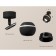 A set of rotary lamp with additional backlight by Ambrella Light, Techno, XM1102001, GU5.3, Black Black Sand Color