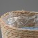 Kashpo wicker "Namibia", 21.5x21.5x18.8 cm, natural, blue