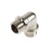 RTP square, 1/2 "x 90 ° external/external thread, nickel -plated brass, euroslot