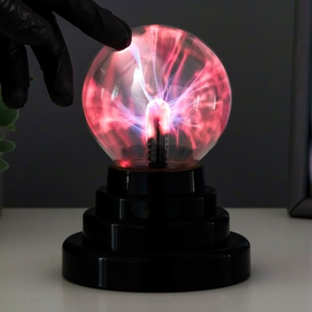 Plasma ball red ball 14x10x10 cm risalux-3