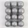 Figure for crafts and decor "Ball", set of 12 pcs., Size 1 pc. - 4 cm, silver color
