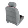 Kittens in the front seat, velor, size 35 x 130 cm, black with red edging