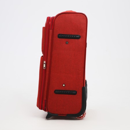 Small 24 suitcase "on lightning, code castle, with extension, burgundy color-2