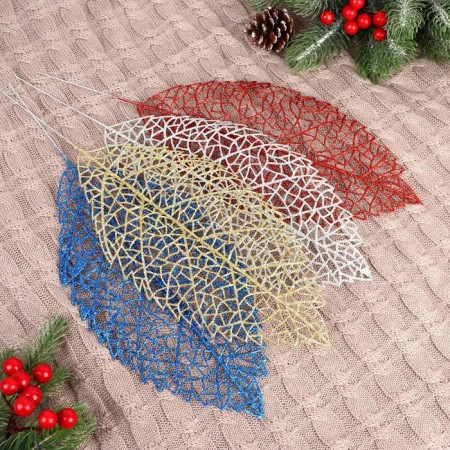 Decor shine "Birch sheet" 14x28 cm, mix-1
