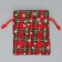 Bag gift canvas "New Year stories", snowflakes, 10 x 12 cm +/- 1.5 cm, New Year
