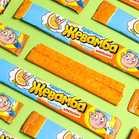 Chewing candy "Hooligan Zhevamba" Orange, 12 g-2
