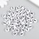 Beads for creativity plastic "White circles with English letters" Set 15 grams 0.6x1x1 cm 547302