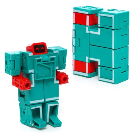 A set of robots "alphabet", transforms, 6 pieces, gather in 1 robot-11