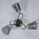 Roni chandelier 3he27 40w Black 58x58x23cm Bayerlux