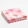 Box for cookies with PVC lid, "flamingo", white, 15 x 15 x 3 cm