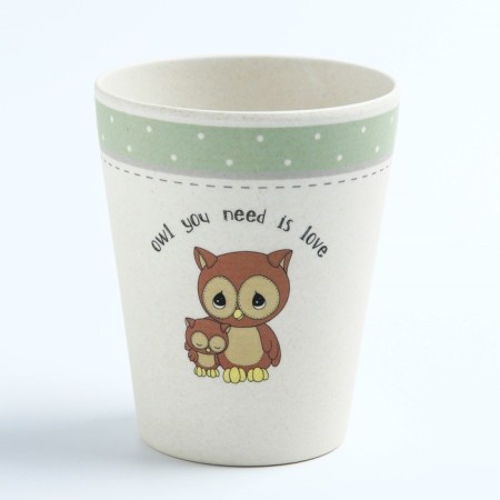 Bamboo children's glass, 250 ml., Color and pattern mix-5