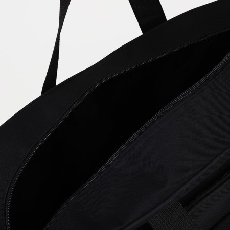Road bag with lightning, external pocket, long belt, black color-4