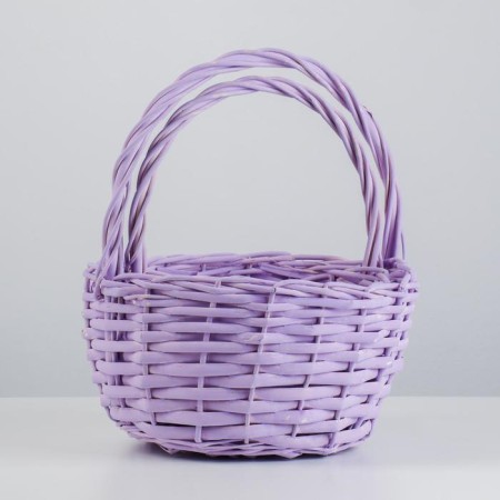 A set of wicker baskets (willow), d24x13/26, D18x11/23 cm, 2 pcs, lilac-4