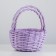 A set of wicker baskets (willow), d24x13/26, D18x11/23 cm, 2 pcs, lilac