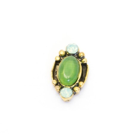 Metal fittings TNL "Mirror Emerald", 4 pcs