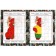Mirror coloring "Funny pandas" 8 p.
