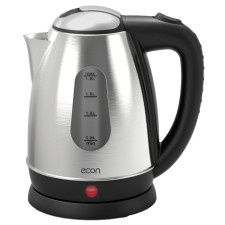 ECO-1876ke kettle, metal, electric, 1.8 l, 1500 watts, silver color