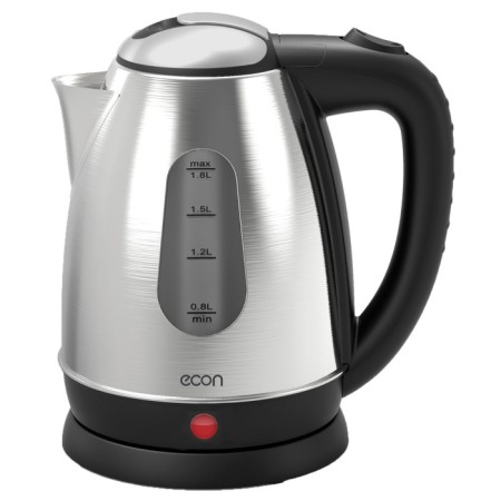 ECO-1876ke kettle, metal, electric, 1.8 l, 1500 watts, silver color