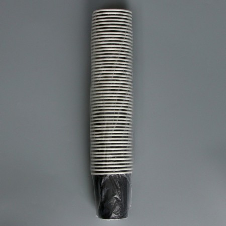 A single -boiled paper glass, plain, black color, 250 ml, 50 pcs-3