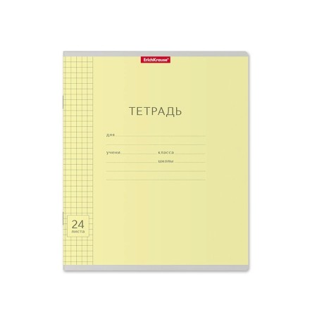 Notebook 24 sheets in a cage, Erichkrause Visio "Classic", cover coated cardboard, block offset, whiteness 100%, mix-9