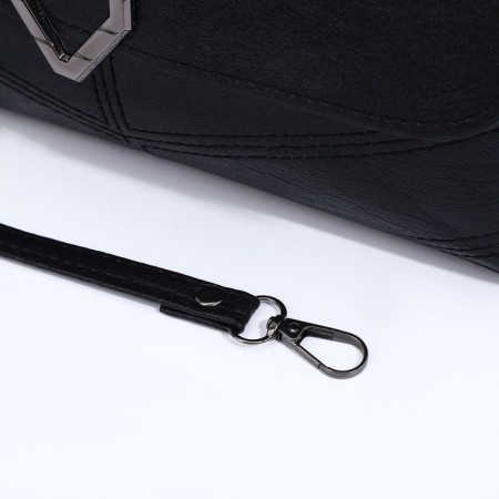 Bag-clate on magnet, long belt, black color-6