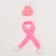 Knitted hat and scarf for toys, pink color