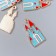 Decor for creativity Metal, enamel "Fairytale Castle" Blue 2.5x1.2 cm