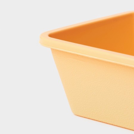 Baking uniform “Bread”, silicone, 22 × 11 cm, intra -size 20.7 × 10 cm, peach color-5