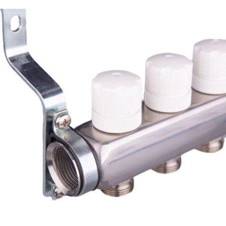 Aqualink Collector Group, 1 "X3/4", 11 outputs, with consumables, stainless steel-3